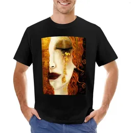 Polo da uomo Klimt Golden Tears T-shirt Abbigliamento estivo ad asciugatura rapida