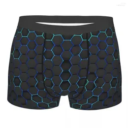 Underpants Sci-Fi Theme Items Robotic Style Design Even On Face Geek Cotton Panties Man Underwear Print Shorts Boxer Briefs