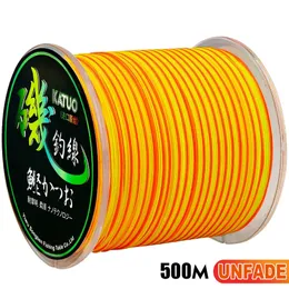 Braid Line 500m Rock Fishing Super Strong Monofilament Nylon Fly Rainbow Wire Bionic Invisible Spot Rope Pesca 231023