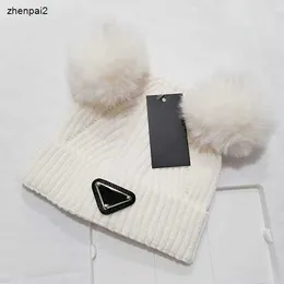 Luxury Winter Knitted Hats For Baby Christmas Kids Warm Beanies Plush ball decoration children Crochet Caps