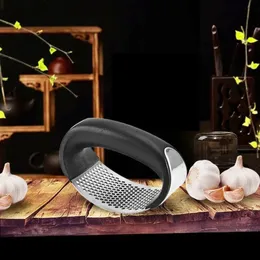 Fruit Vegetable Tools 1 Pack Garlic Crusher Manual Ring Black Cutter Kitchen And Gadgets 231023