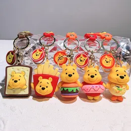 Dekompresyon oyuncak ayı anahtarlık severler aksiyon figürü modeli pvc karikatür çantası bebek kolye oyuncakları hediye