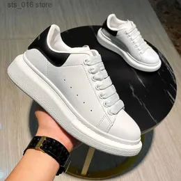 Dress Shoes New Women Shoes High-Quality Leather Platform White Men Shoes Ladies Casual Couple Platform Shoes Sneakers T231023