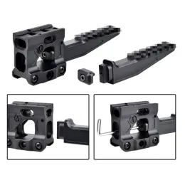 Airsoft tático hr f ski ff base fixa uni rápido micro t 1 t 2 vista montagem para metal cnc raid x ngal dbal cqbl PEQ-15Laser