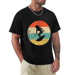 Polo da uomo Surf T-shirt da surf retrò vintage T-shirt alla moda coreana per magliette da ragazzo