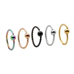 Ohrstecker 50 Stück 20G Twist Augenbrauen-/Nasen-/Ohr-/Lippenring BCR-Körperpiercing-Schmuck Ohrring Helix-Tragus-Ring 231020