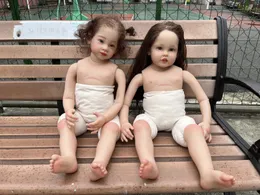 Dolls FBBD Dostosowywana ograniczona podaż 32-calowa Reborn Baby Doll Cressida z ręcznie zakorzenionym długimi prostymi włosami prezent świąteczny 231023