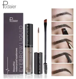 Pudaier Eyebrow Enhancers 브러시 키트 방수 헤나 눈썹 젤 검은 갈색 안료 액체 눈 눈썹 문신 음료 메이크업 눈썹 4638133