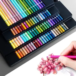 Painting Pens 243648 Professional Oily Colored Pencils Set Drawing Assorted Colors Leads Box for Painting Artists Students School Supplies 231023