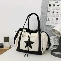 Shoulder Bags Personalized Women's Body Bag Style Large Capacity Couple Soulder Bag New Nylon Handbag Luxury Drawstring and Bagstylishyslbags