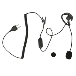 Walkie Talkie Earphone 2 Way Radio Headset PU Wire Stable Transmission Flexible Easy To Use Great Sound Quality For Midland