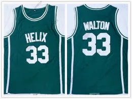 Maglia da basket PERSONALIZZATA NCAA Jabbar Walton Johnson Hill Durant Bird Alcindor Ewing Williams O'Neal Maglie a punto reale di alta qualità 012