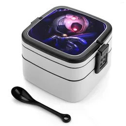 Dinnerware Moondrop Fnaf Security Breach Double Layer Bento Box Lunch Salad