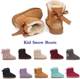 Botas Botas para niños Australia Bota de nieve Diseñador Zapatos para niños invierno Clásico Ultra Mini Bota Botton bebés niños niñas Botines de tobillo piel para niños Suede456