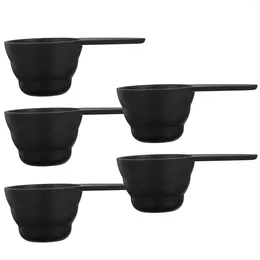 Strumenti di misurazione 5 pezzi Cucchiaio graduato Paletta per caffè 2 tazze Cucchiai usa e getta Sali da bagno macinati per caffè espresso Cucchiaio in ABS Manico lungo
