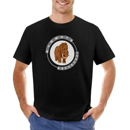 Polos masculinos Mammoth Brown Beautiful Artwork Camisetas de treino de secagem rápida para homens