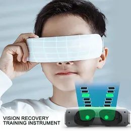 Eye Massager Intelligent Green Light Vision Recovery Training Instrument EMS Acupressure Protection Child Restore Myopia 231023