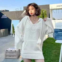 Damessweaters Designertop Damestrui High-end luxe origineel label loszittende versie gebreid gebreid borduurgebreid met capuchon S-XL LFJD