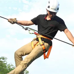 تسلق تسخير Xinda Professional Outdoor Sports Safety Belt Climbing Harness Support Support Half Aerial Survival Tool 231021
