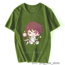 Herr t-shirts herr t-shirts chibi oikawa toru haikyuu voleyball kvalitet män t-shirt bomull t-shirt anime tees topps harjujut streetwear 2r68