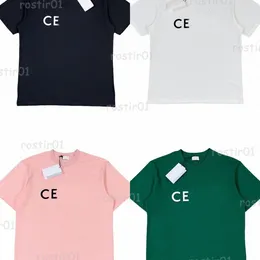 Homens Plus Designer Cline Mens CE Camiseta Casual Verão Homem Mulheres Tendência Tees Letras Carta Impressão Clássico Mangas Curtas Camiseta Top u5vl #