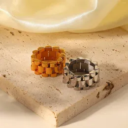 Anéis de cluster anel de aço inoxidável meninas adolescentes combinando para mulheres anillos conjuntos de jóias bague femme ringen moda presente festa