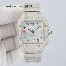 Luxury Watch Full Diamond VVS Designer Men's Diamonds Moissanite Automatic 8215 Movement 40mm 904 rostfritt stål Orologio
