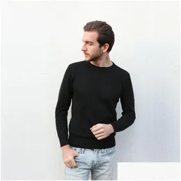 Maglioni da uomo all'ingrosso - Vendita di fascia alta moda casual girocollo maglione da uomo marca 100% cotone piviere drop delivery abbigliamento coagulo Dhvas