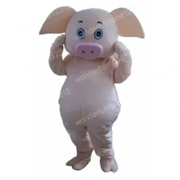 Performance Lovely Pig Mascot Costumes High quality Fruit Carnival Hallowen Gifts Unisex Adults Fancy Games Outfit Holiday Outdoor Advertising Outfit Suit