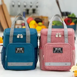 Impacchi di ghiaccio/Sacchetti isotermici Moda Donna Borsa per il pranzo Borsa di grande capacità Impermeabile per ufficio Porta pasti Borsa termica Picnic Alimenti Accessori per conservazione termica 231019