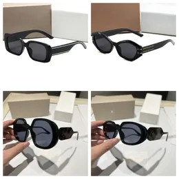 Sunglasses Fashion Designer Round Frame Letters Sunglasses With Gift Box And Sunglasses Case