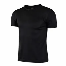 Camiseta deportiva para hombre, camisetas de gimnasio con cuello redondo de secado rápido, camiseta para correr Fiess Trainer