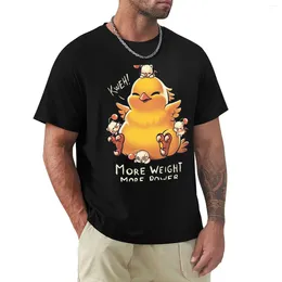 Polos męski śmieszne grube chocobo - wielka moc Final Fantasy Sumpon Creature T -shirt koszulka potowa t -koszulka dla mężczyzn bawełniana