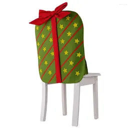 Weihnachtsdekorationen, Stretch-Stuhlbezug 2023, für Familienbankett, Party, Sitzbezug für Zuhause, 47 x 65 cm, dehnbar