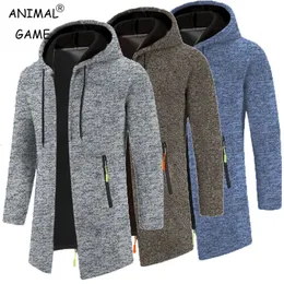 Mens Hoodies Sweatshirts Sweatwear Långärm för män Dragkedja Hooded Oversize Winter Top Jacket Black Swater 231021