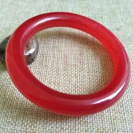 Bangle Beautiful Natural Red Jade Gems Quartzite Bracelet 62mm Certification