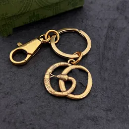 Animal Serpentine Cock Tiger Keychains Swivel Clasps Split Key ring Letter Fashion Metal Key chain Car Advertising Waist Key Chain Pendant Accessories