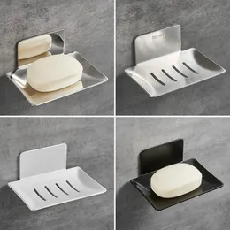 Soap Dishes No drilling soap dish holder wall mounted soap sponge holder for kitchen soap holder bathroom organizer metal soap holder 231024