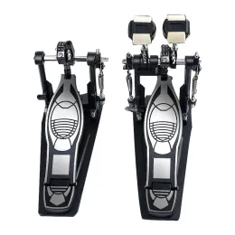 Adjustable Double Drum Pedal Thickened Metal Jazz Durm Kit Pedal Detachable Pedals Drums Set Accessories Foot Rhythm Practice