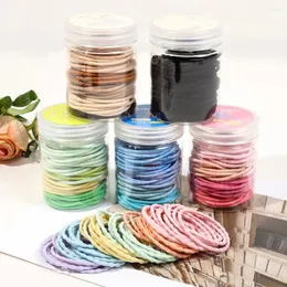 Hair Accessories Color Children's Head Rope 50 Canned Braided Elastic Band High Tie Wholesale