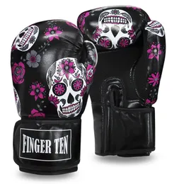 Sandväska Training Protector Boxing Gloves For Women Pu Leather Punching Glove MMA Sanda Pads Fighting Kick Muay Thai Drop 231024