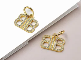 RealFine888 Studörhängen Kvinnor BB 2.0 Hoop Earring Iconic Jewelry Luxury Designer Jewellery For Woman With Box