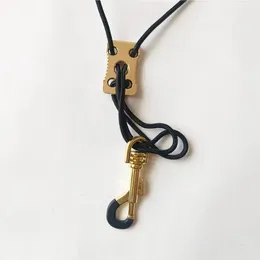 Saxophongurt Leder Saxophon Lanyard Umhängeband Schutz Hals für Sopran Tenor Alto Bariton Sax Musikinstrument