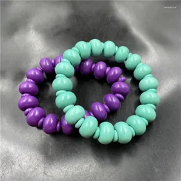 Strand Optimized Imitation Turquoise Bracelet Purple Mica Old-Shaped Beads