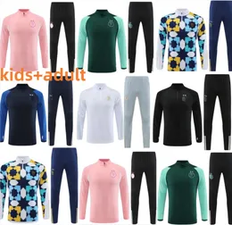 23 24 Algeria Mens Kids Football Tracksuit Jersey Kitセット22 23 24メンサッカートラックスーツサバトメントフットチャンダルフットボールジャケットジョギン