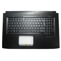 Laptop PalmrestKeyBoard för ASUS GL703VM-1B Nytt svart lock med bakgrundsbelyst utan pekplatta FR French 90NB0GL2-R31FR0 V170146DK1