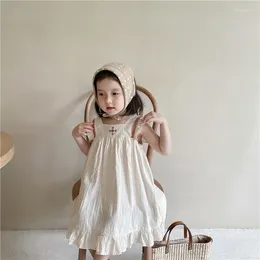 Mädchen Kleider Kinder Kleid Mädchen 2023 Sommer Japanische Weste Baumwolle Prinzessin Rock Ausländischen Stil Hosenträger