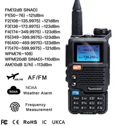 Walkie talkie Quansheng Uv5rplus Walkie-Talkie Pełny pasmo lotnicze ręcznie pasujące do automatycznego dopasowania częstotliwości jednego przycisku idź na drodze TR 231023