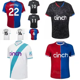 Drużyna klubowa 23 24 Crystal Soccer Palace Jersey FC 22 Edouard 16 Andersen 11 Zaha 6 Guehi 10 Eze 3 Mitchell 28 Doucoure 2 Ward 9 Ayew 15 Zestawy do koszuli piłkarskiej Schlupp 6 Guehi