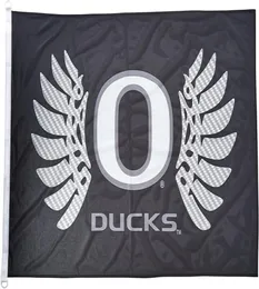 Drapeau ailes de canard de l'oregon noir, 3x5 pieds, 150x90cm, impression 100D, drapeau de décoration intérieure et extérieure en polyester avec œillets en laiton, 5402757